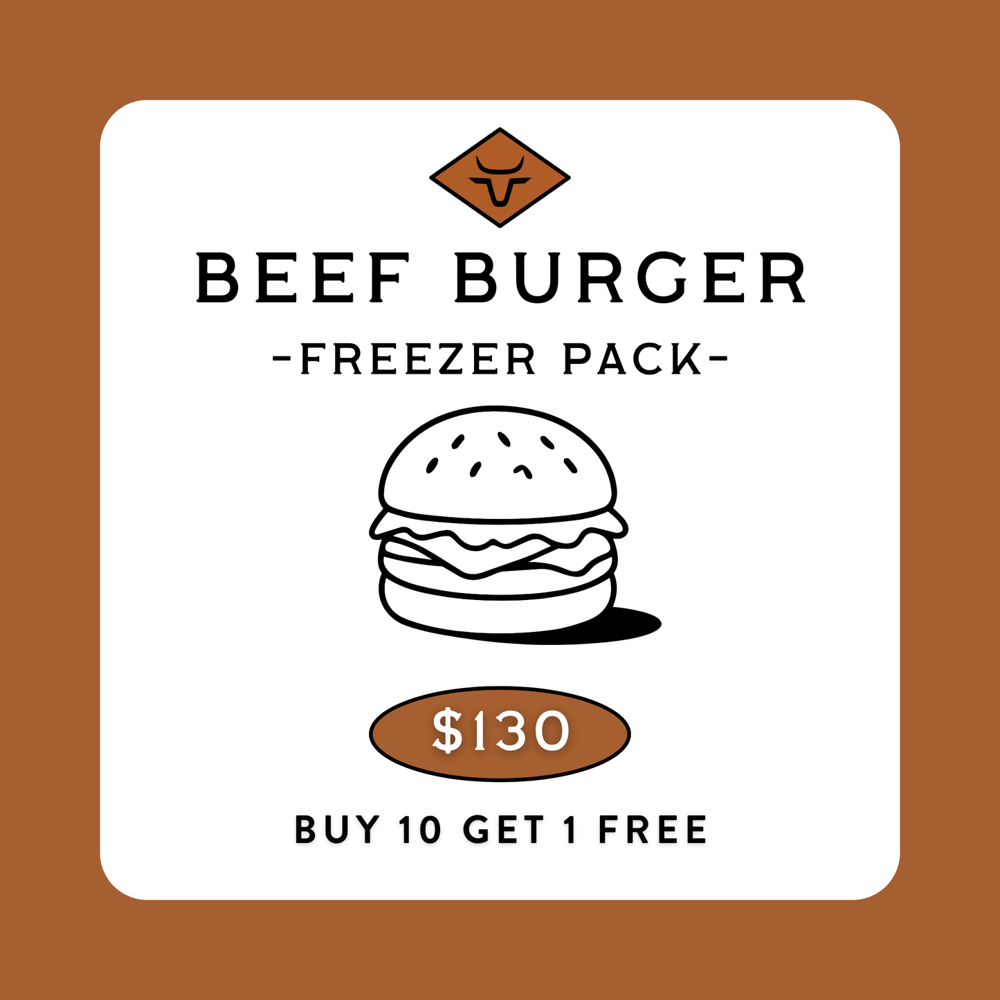 Beef Burger Freezer Pack