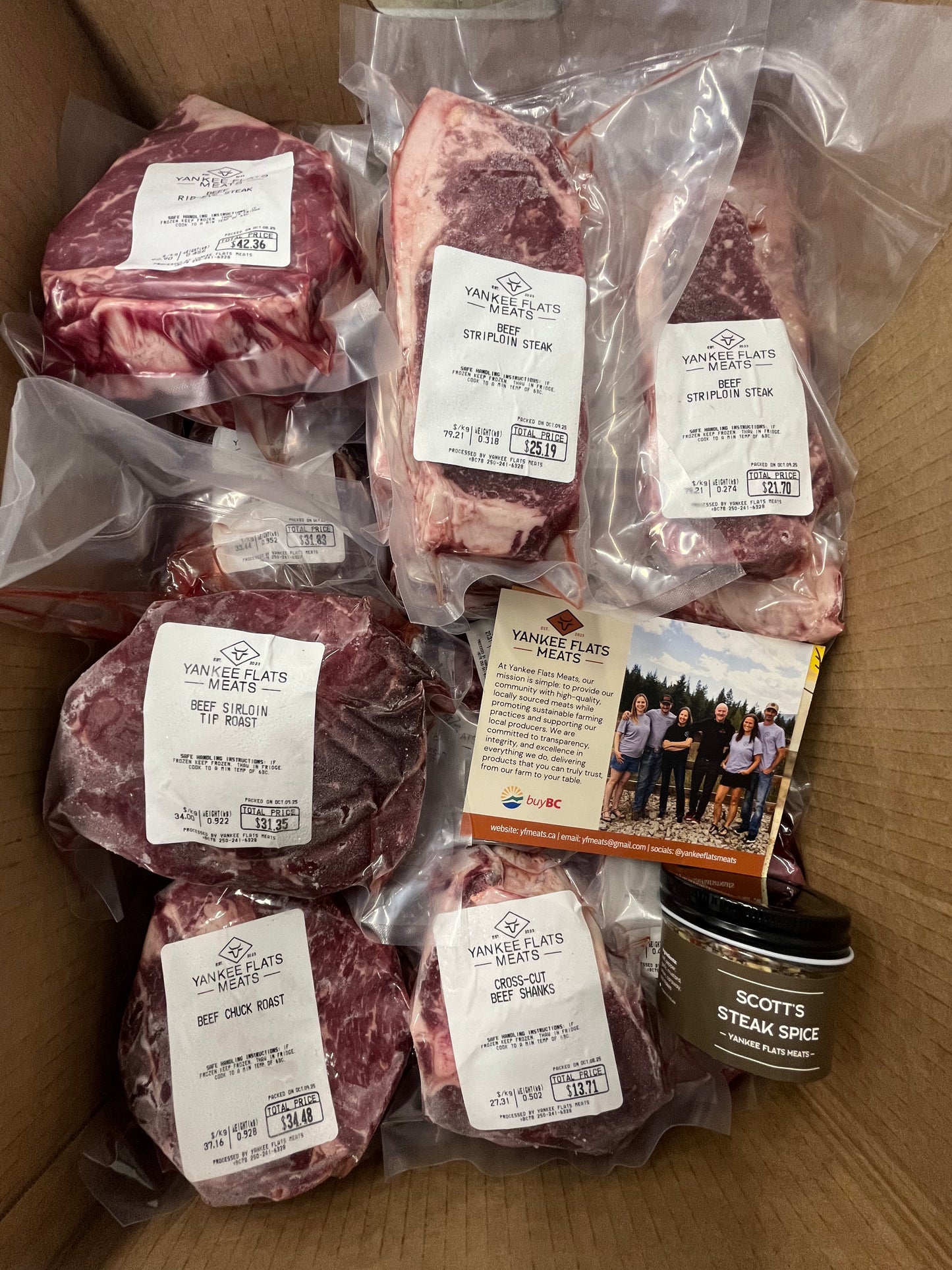 Eighth of A Beef Pack