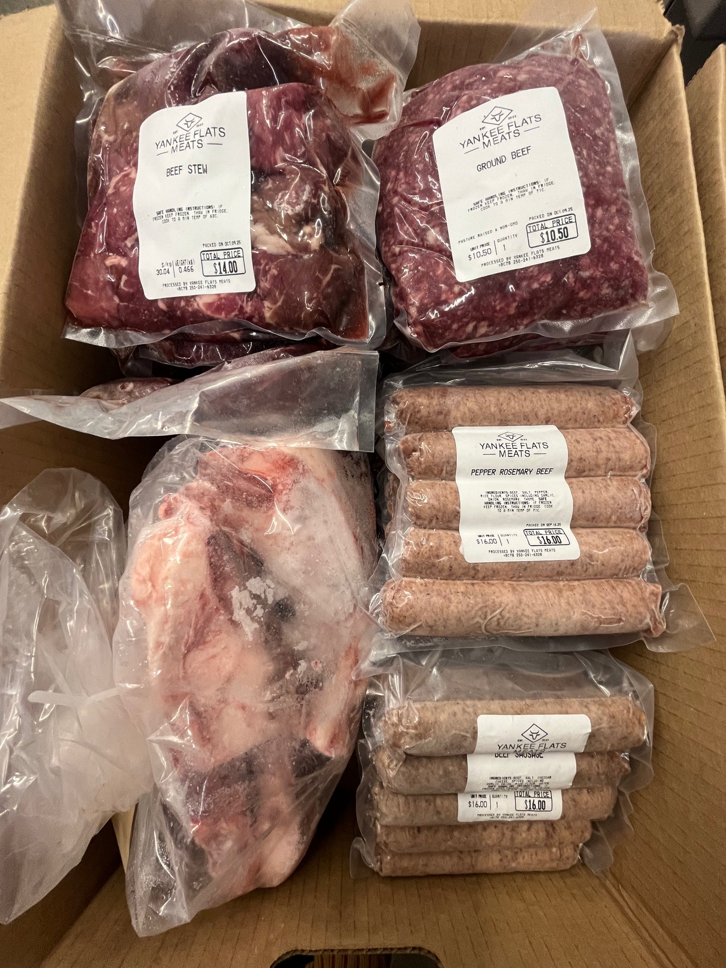 Eighth of A Beef Pack