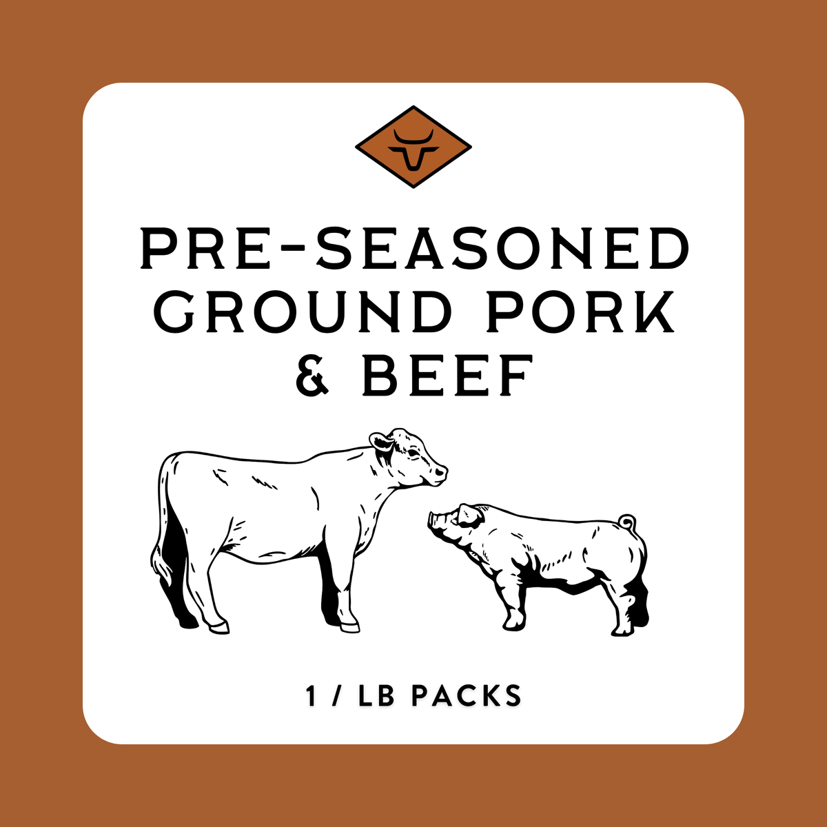 Seasoned Ground Pork & Beef