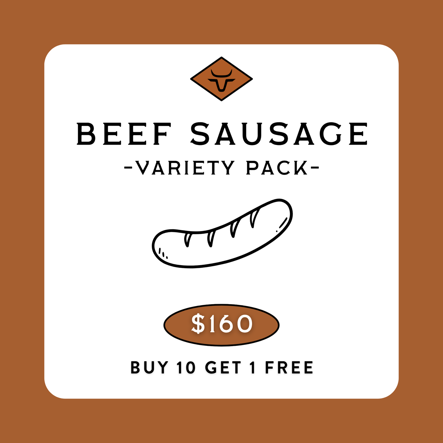 Beef Sausage Variety Pack