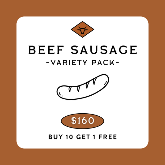 Beef Sausage Variety Pack