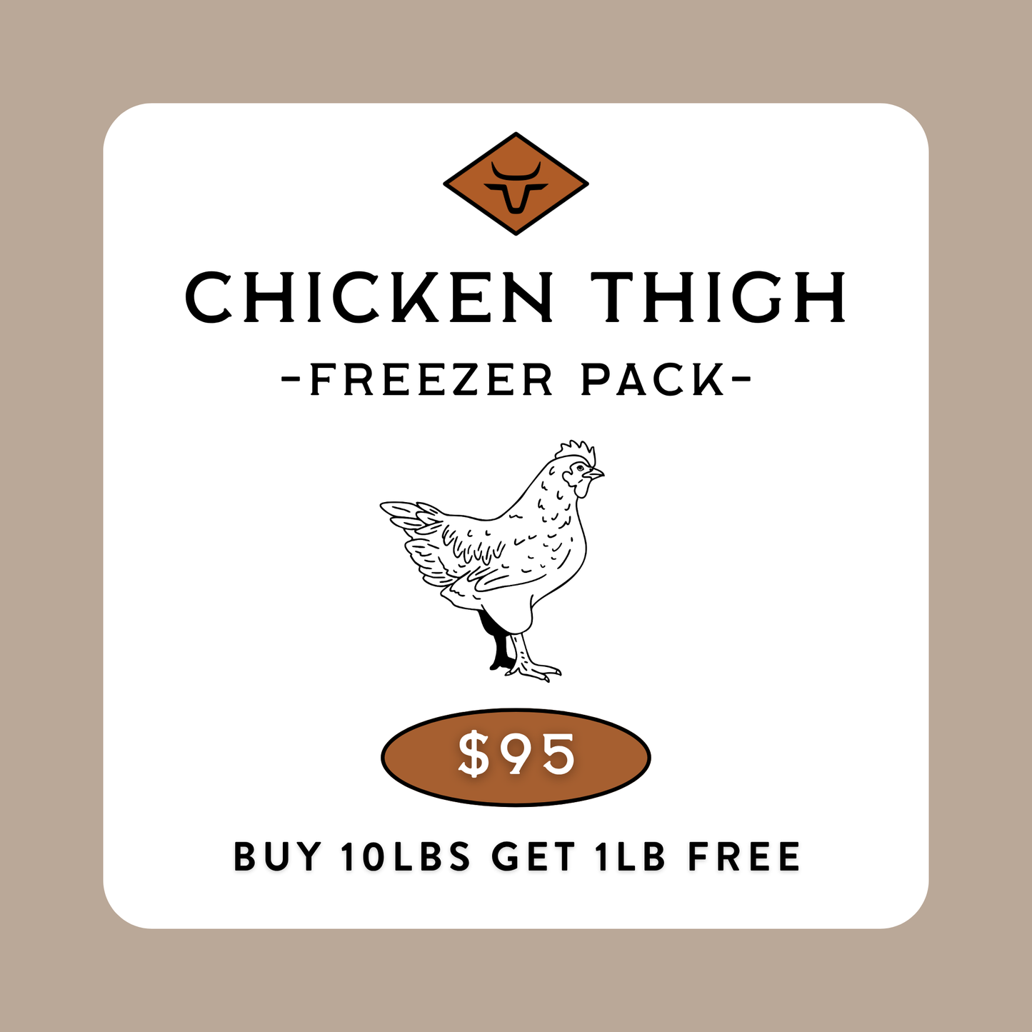 Chicken Thigh Freezer Pack
