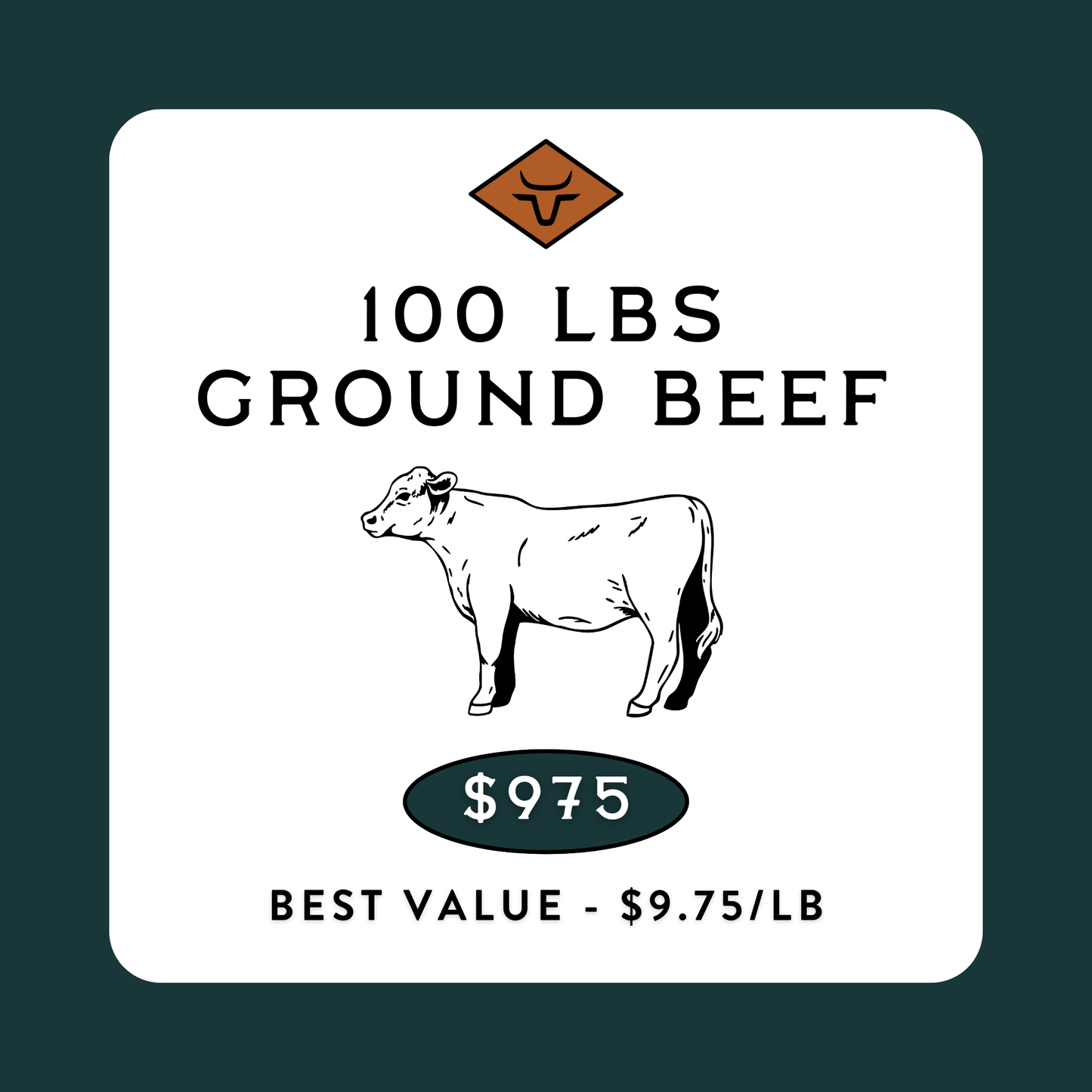 100lb Ground Beef Box