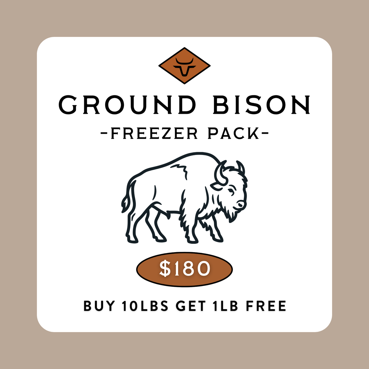 Ground Bison Freezer Pack