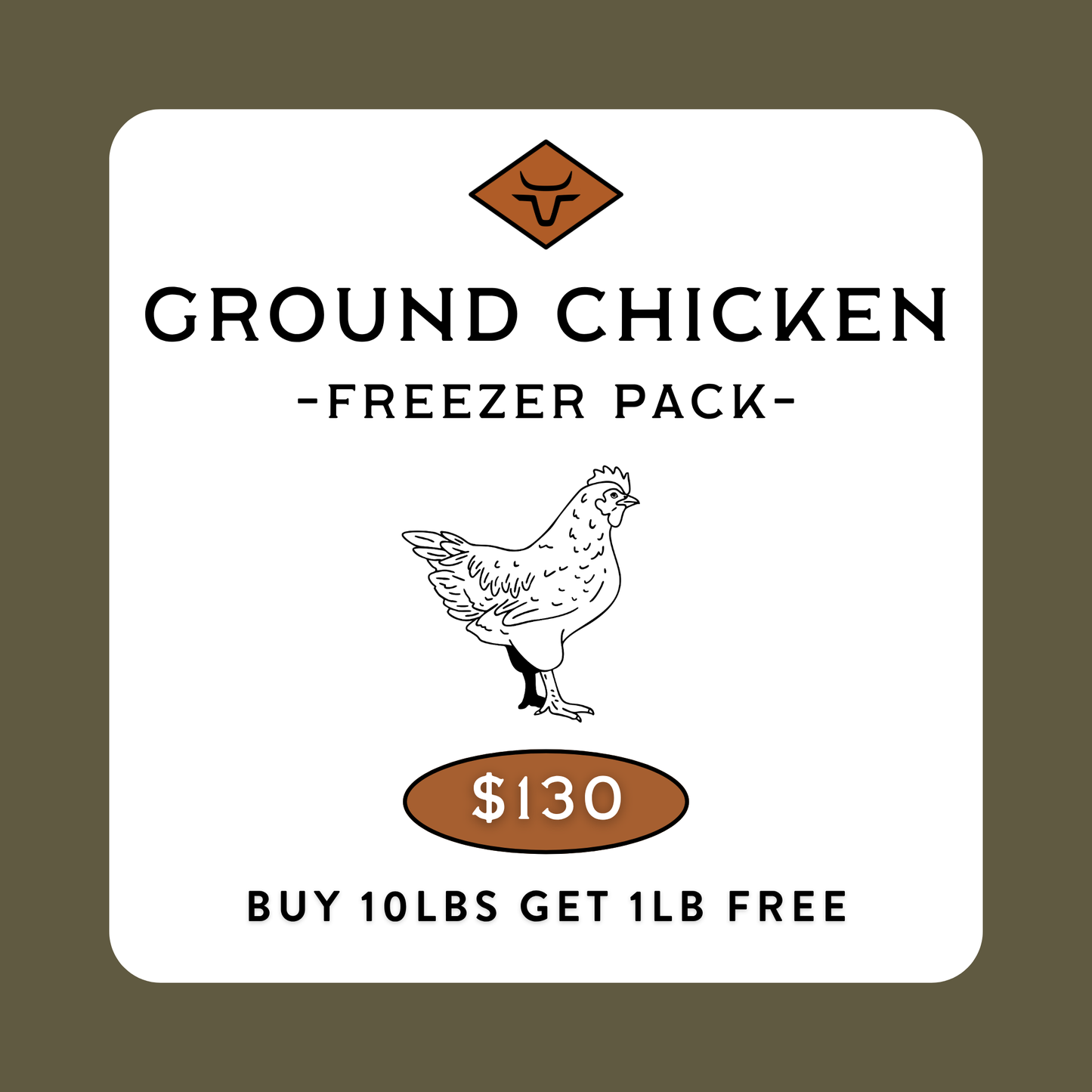 Ground Chicken Freezer Pack