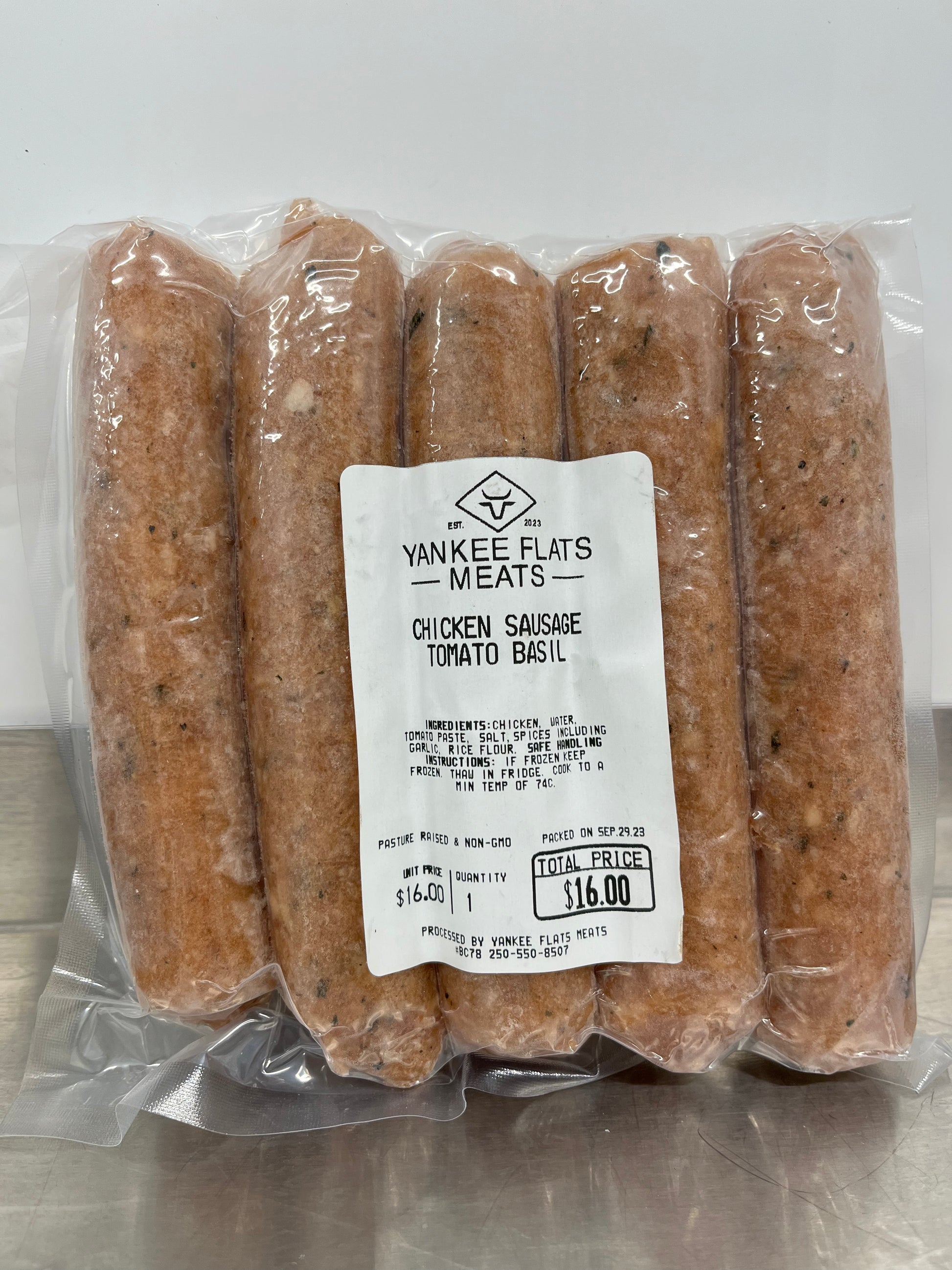 Chicken Sausages – Yankee Flats Meats