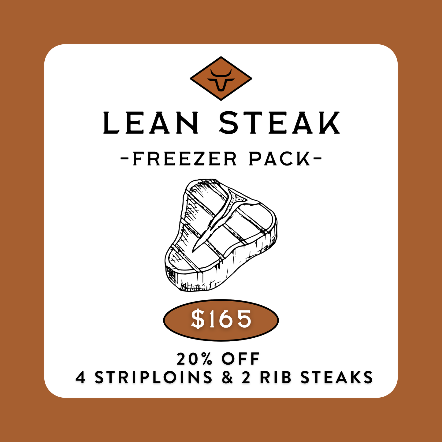 Lean Steak Freezer Pack (Ribeye & Striploin)